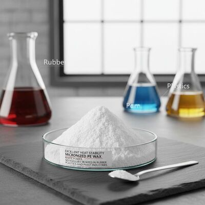 Hervorragende Hitzestabilität Mikronisiertes PE-Wachs Weißes Pulver Keine Wasserunlöslichen Bestandteile Verwendet in der Gummi-, Kunststoff- und Farbenindustrie